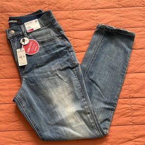 Express perfect curve legging high rise jeans stretch+